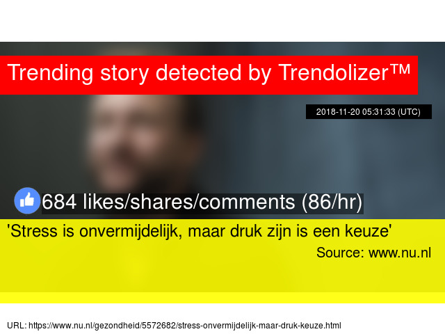 39stress Is Onvermijdelijk Maar Druk Zijn Is Een Keuze39